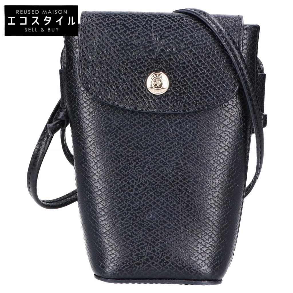 Longchamp 34193HYZ001 Epurée Smartphone Case/ Shoulder bag blackUsed