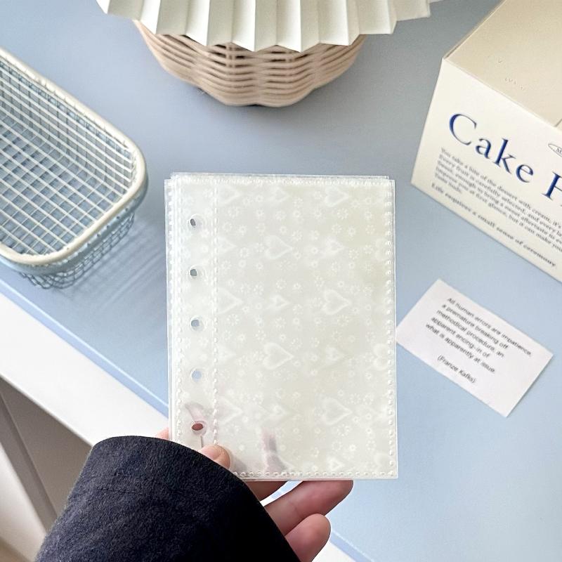 M5 Widening Double Button Transparent Pvc Soft Cover Binder Cover Journal Sketchbook Accessories Diary Office Supplies