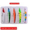 Stainless Steel Minnow Fishing Lure 9.5cm/79g Floating Sound Bead Simulation with Hooks Boxed Artificial Hard Bait for Bass