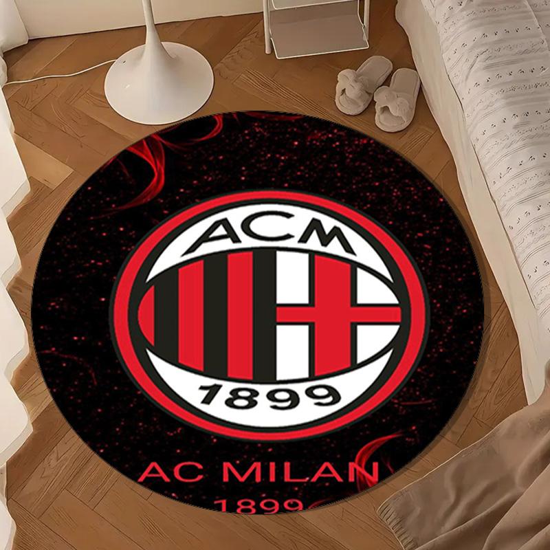 Ac Milan Round mat, Anti-slip Circle Carpet Chair rug For livingroom,Bedroom, doormat home decor Gift Christmas Gifts