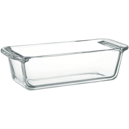 Iwaki BC211 Heat-Resistant Glass Cake Pan, Square Pound Cake Pan, 18x8cm