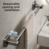 No-Drill Wall-Mounted Towel Rack Storage Rack for Bathroom Single Rod Organizer for Toilet Sink Bathroom Hygiene Space Saver
