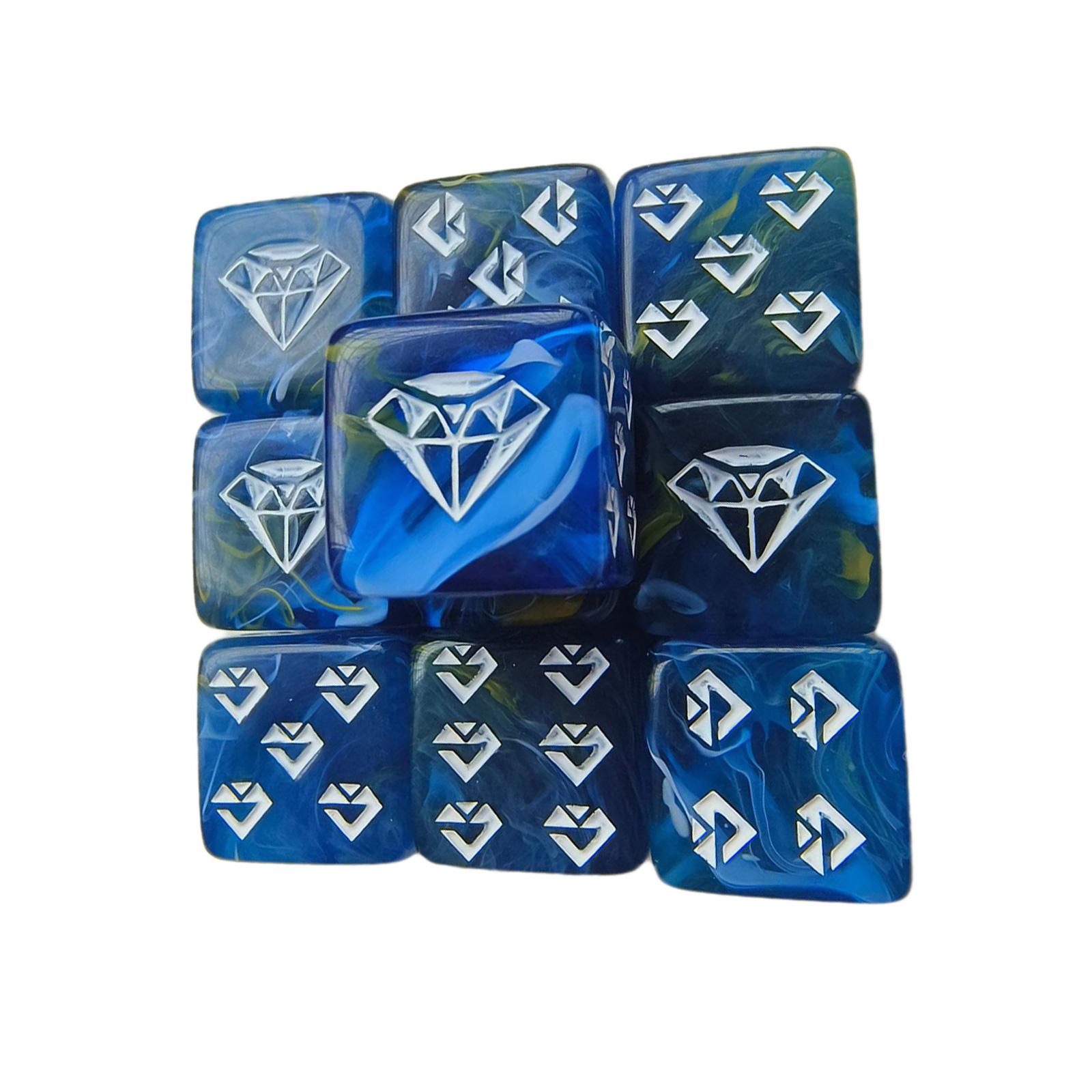 

10 шт. шестигранных кубиков с закругленными углами, кубики для ролевой игры, инструмент для обучения счету на математике для настольной игры, вечеринки в KTV 6