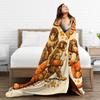Cartoon Cute Punch Monkey Oran-Mama Knitted Blankets Wool Throw Blanket Summer Air Conditioning Decoration Soft Warm Bedspreads
