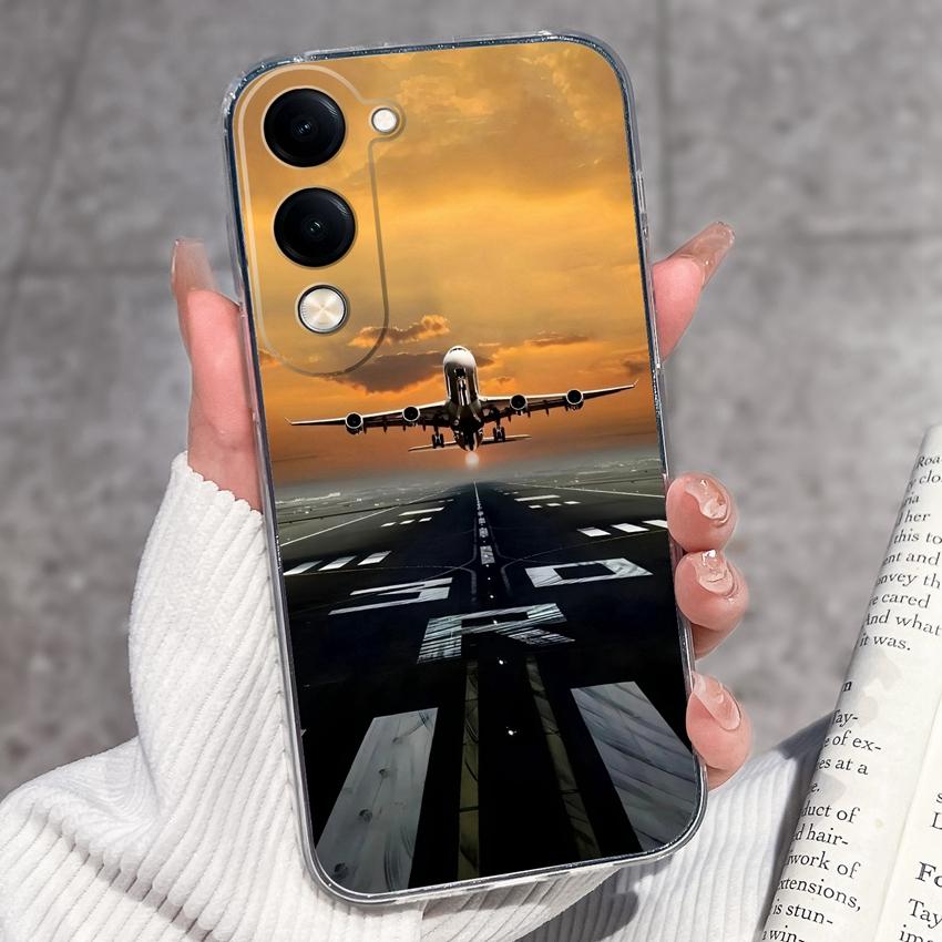 Fashion Casing For Vivo Y04 Y02 Y02a Y02s Y400 Pro X200 Ultra X200s Phone Case Lovely Cat Panda Shell Transparent TPU Soft Silicone Shockproof Housing