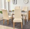 Chair Cover Thick Beige Ecru Velvet