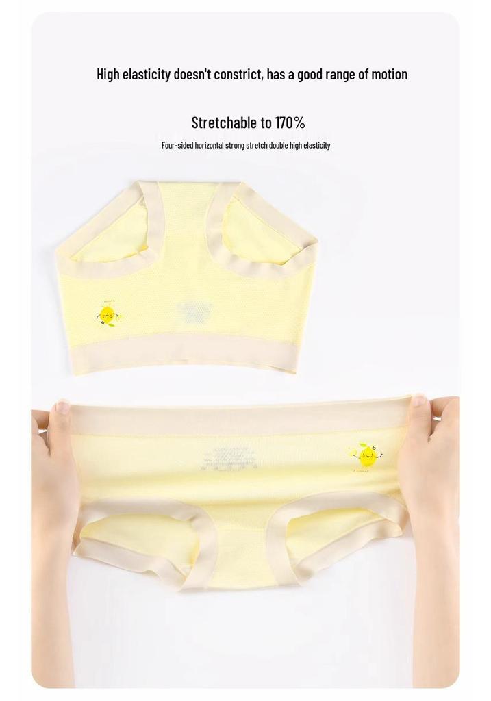 Girls' Summer Modal Cotton Underwear - Antibacterial Ice Silk Triangle for Kids