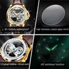OLEVS 6661 Man Watch Fully Hollow Leather Strap Waterproof Luminous Men's Automatic Mechanical Wristwatches Luxury Business