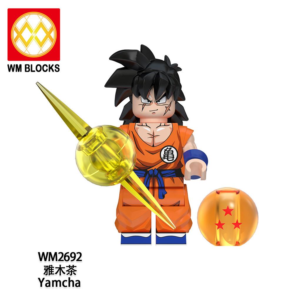 Wm6180 Wm6181 Dragon Ball Wukong Saiyan Building Block Villain Small Particle Puzzle Toy