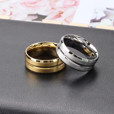 Bague végétarienne en acier titane, bague Hip-Hop