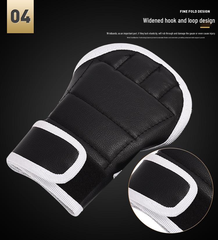 

Трансграничные подростковые и взрослые боксерские перчатки для тренировок с мешком и муай-тай. Universal Size чёрный