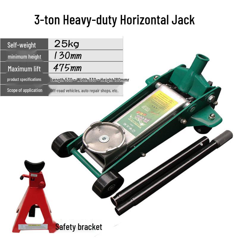2.5 Ton Heavy Duty Horizontal Hydraulic Jack for SUVs, Off-road & Small Cars