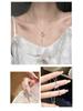 Women's S925 Sterling Silver Tassel Gourd Necklace with Chalcedony - Chinese Style Clavicle Chain