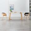 Dining Chairs 2 Pcs Black Bentwood and Faux Leather