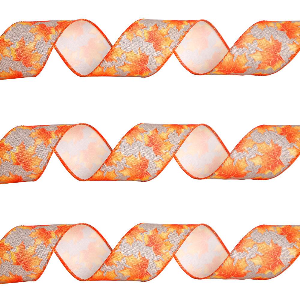65cm Unique Wide Seasonal Ribbon For Thanksgiving And Celebrations Halloween