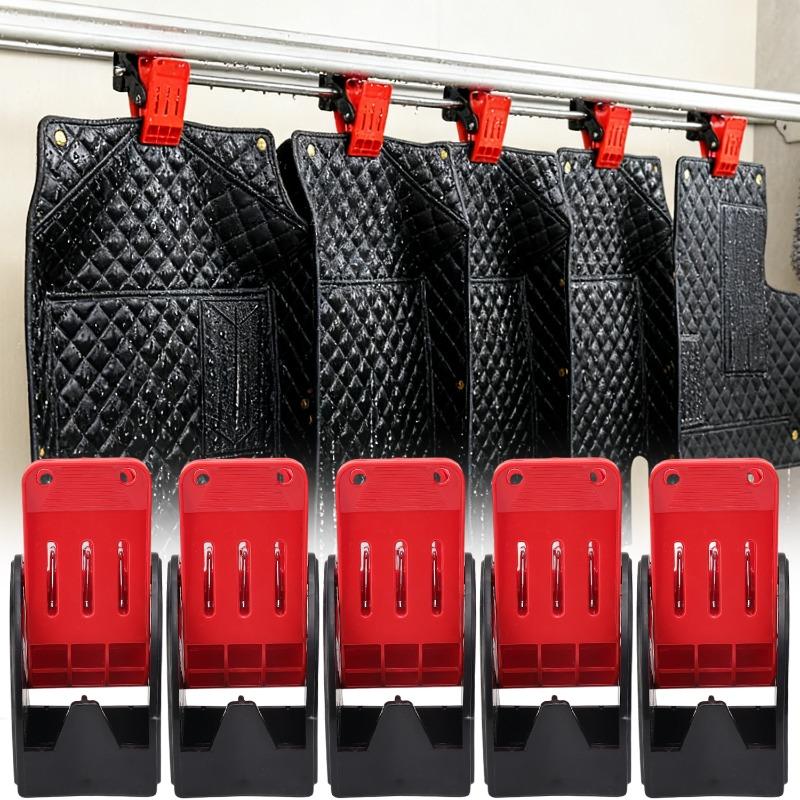 Interior Brush Hooks Auto Fasteners Cleaning Floor Pad Clip Carpet Wash Clamps Yoga Mats Fixed Tool Stand Holder Car Accessories