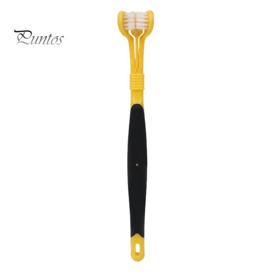 

3-сторонняя зубная щетка для домашних животных, удаляющая неприятный запах изо рта, зубной камень, зубная щетка для собак, уход за зубами кошек, щетка для чистки полости рта для собак и кошек B