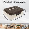 Four Digit Password Lock Safe Box Portable Money Jewelry Privacy Security Storage Box Large Capacity Household Office Organizer