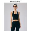 Mitaogirl Kendall Style Sports Underwear Women Hanging Neck Lace Yoga Clothes Top Running Vest Fitness Bra
