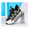 Boys Mesh Running Shoes With Rotating Hook-and-Loop Lightweight Breathable Sport Sneakers School Kids
