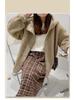 2024 Petite Women's Casual Hooded Lambswool Cardigan Jacket - Autumn Winter Arrival