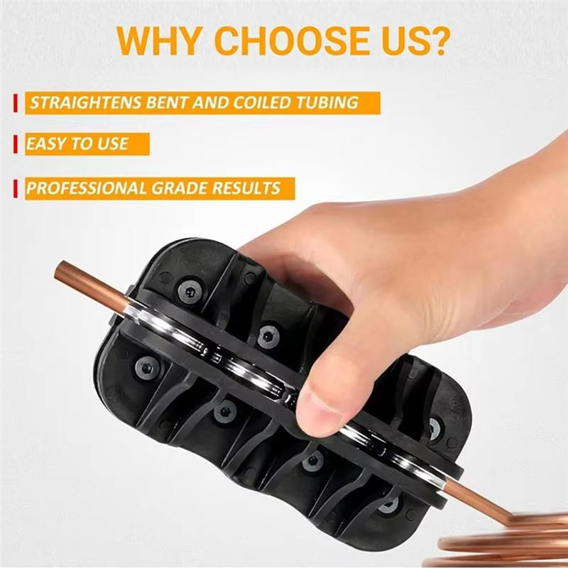 Universal Black For Bent Tubing Handheld Tubing Straightening Tool Handheld Pipe Straightener Tube Straightening Tool