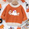 Halloween Sweaters Baby Boy Girl Pumpkin Knitted Sweater Kids Fall Winter Warm Cute Pullover Sweatshirt