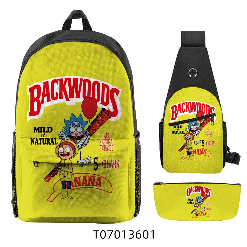 Popular Backwoods Cigar 3D Backpack Campus Student Backpack Travel Bag