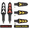 Sequential Turn Signal Motorcycle Blinkers LED Front Rear Flowing Indicators Daytime Running Light Universal Compatible with Harley Honda Kawasaki