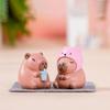 3D Capybara Action Figures Cute Simulation Capybara Model Simulation Mini Capybara  for Home