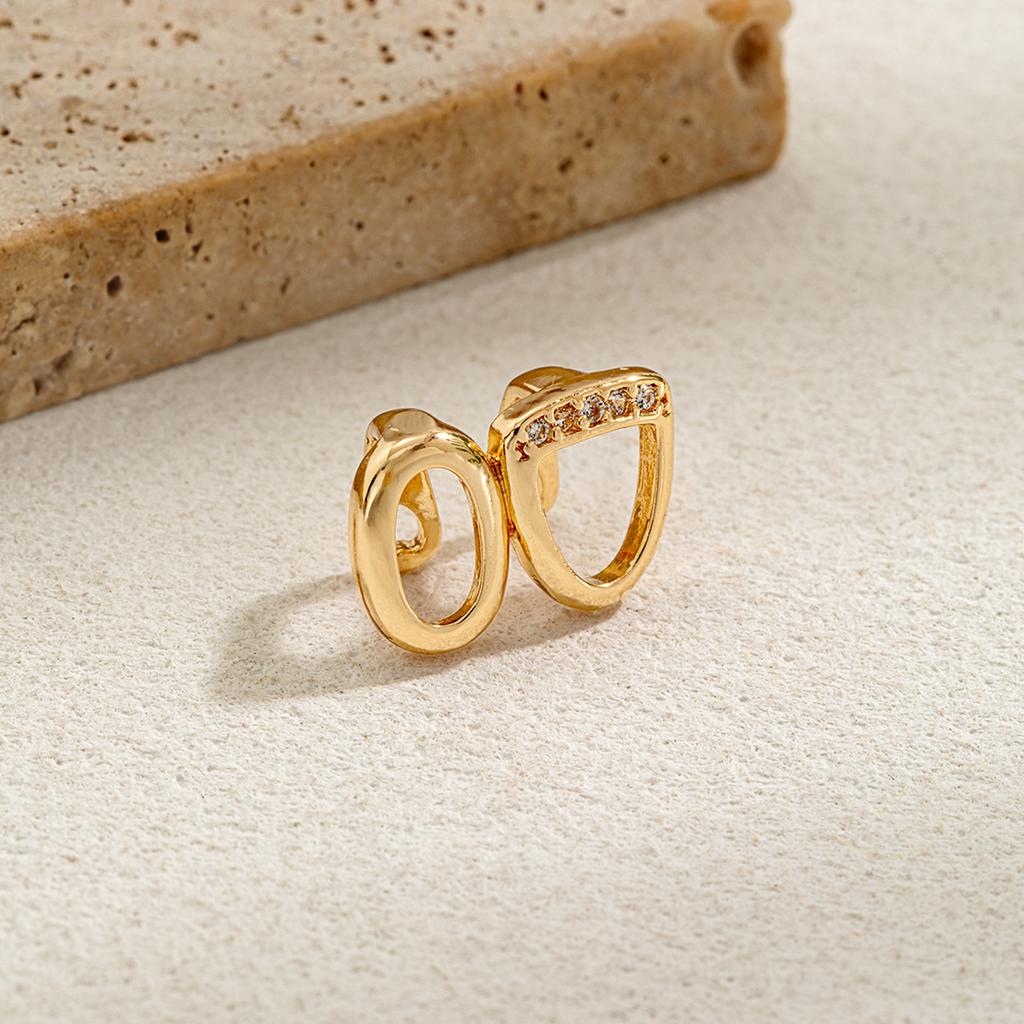 1 hollowed out heart-shaped star double tooth set for daily street fashion, cool smooth cross zircon shield teeth accessory