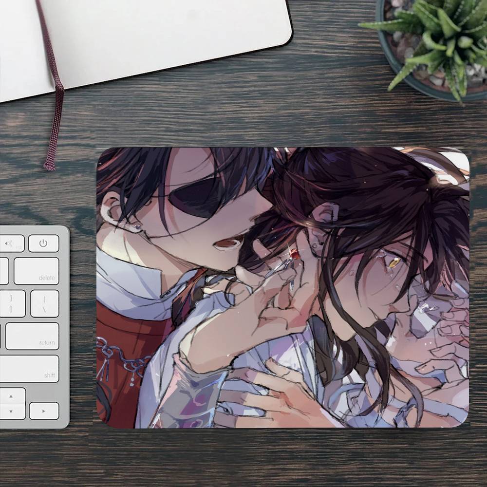 Heaven Officials Blessing Anime Mousepad Small LockEdge Mouse Pad For Gamers Computer Desk Pad Rectangular Anti-slip Rubber