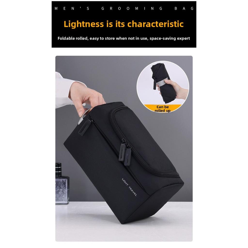 Špičkový dojem, Velkokapacitní cestovní, Pánská kosmetická taška, Tři v jednom, Rozdělené úložné prostory, Kosmetická taška, Taška na fitness a plavání