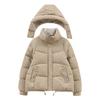 Removable hat cotton-padded clothes women's short winter new small cotton-padded clothes thickened warm fashion cotton-padded jackets