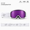 Anti-glare ski goggles with a coated lens, featuring a full-coverage soft sponge design to block wind and sand, suitable for snow climbing, mountain