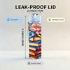 1PC Stack Book Rose Flower Knowledge Art 750ml Color Plastic Sports Water Bottle Leakproof Flip Straw Lid Suitable for Sports Office Home Use