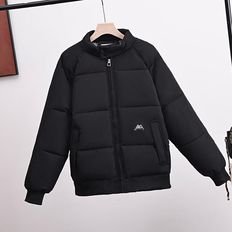 

Пуховик и хлопковая куртка женская короткая 2025 новая зимняя свободная модная хлопковая куртка M чёрный