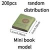 200Pcs Mini Doll House Books Miniature Simulation Book Model Home Scene Decor Accessories