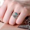 Adjustable Feather-Embellished Bohemian Retro Ring for Women