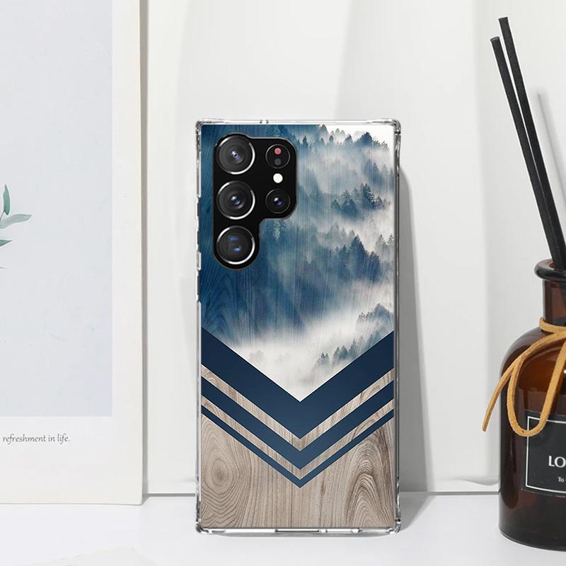 

Forest Geometry Wood Nature Phone Case For Samsung Galaxy S26 S25 Edge S24 FE S23 S22 Ultra S21 Plus S20 + Art Fundas Back Cover Samsung S21 FE