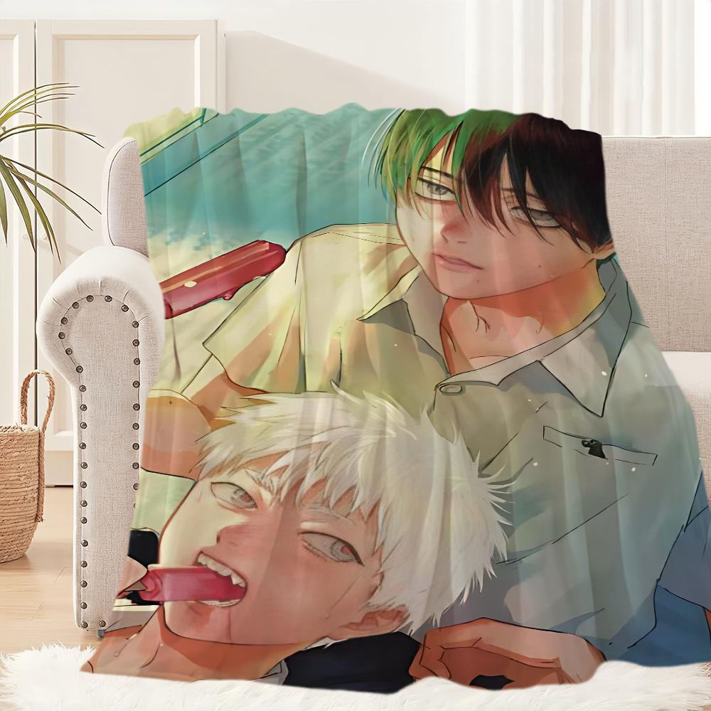 Anime T-The Summer Hikaru Died Blanket Blanket for Couch Sofa Travel Home Hiking Picni Bed Beding Flannel Blanket Birthday Gift