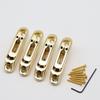 4 Pcs Heavy Duty Electric Guitar Bridge Saddles For 4 String Guitar Parts