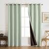 Solid Color Linen Texture Blackout Curtain with Black High Precision Thermal Insulated Sun Blocking Hotel Home Homestay Decor