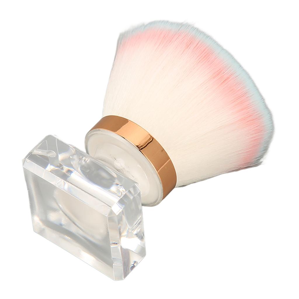 Crystal Base Powder Brush Portable Delicate Soft Bristles 360 degrees Rotation Retractable Makeup Brush for