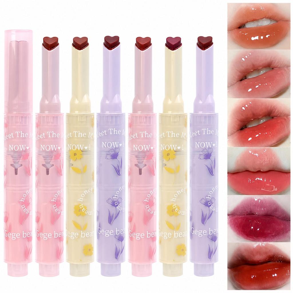 Hydrating Glossy Tinted Lip Balm, Long Lasting Color Payoff Moisturizing Non-Sticky Lip Care, Plumpi