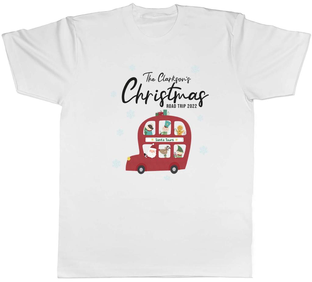 Personalised Family Christmas Road Trip Xmas Unisexs Unisex TShirt Tee Gift