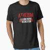 Atheismus Ist Eine Nicht-Propheten-Organisation Wesentliches T-Shirt Vintage Leicht Atmungsaktives Oberteil Für Den Alltag Mode