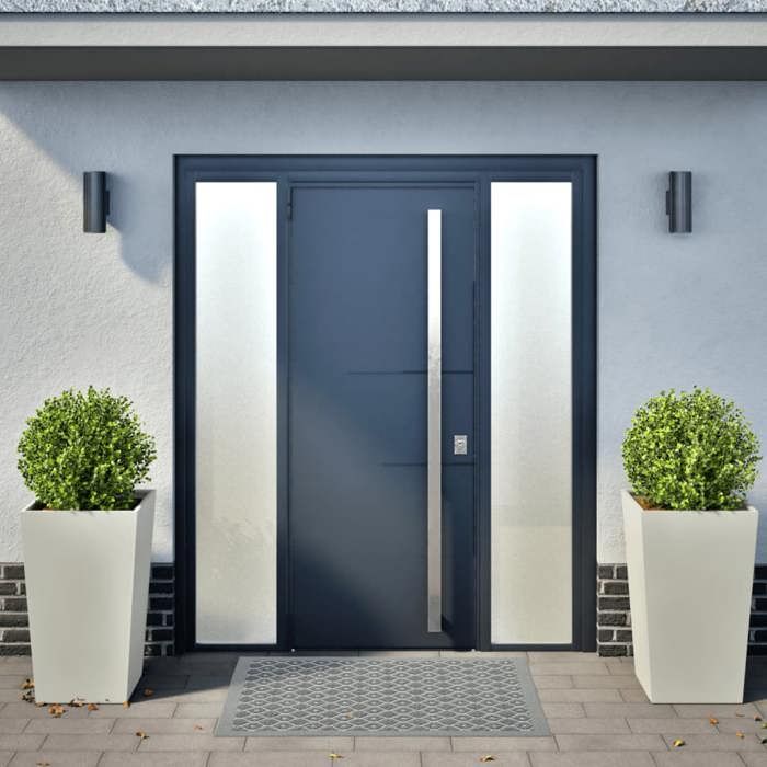 VidaXL Planters 2 Pcs White 45x45x75 Cm Steel, Outdoor Planter, Flower Box, Garden Box, Planter 851097