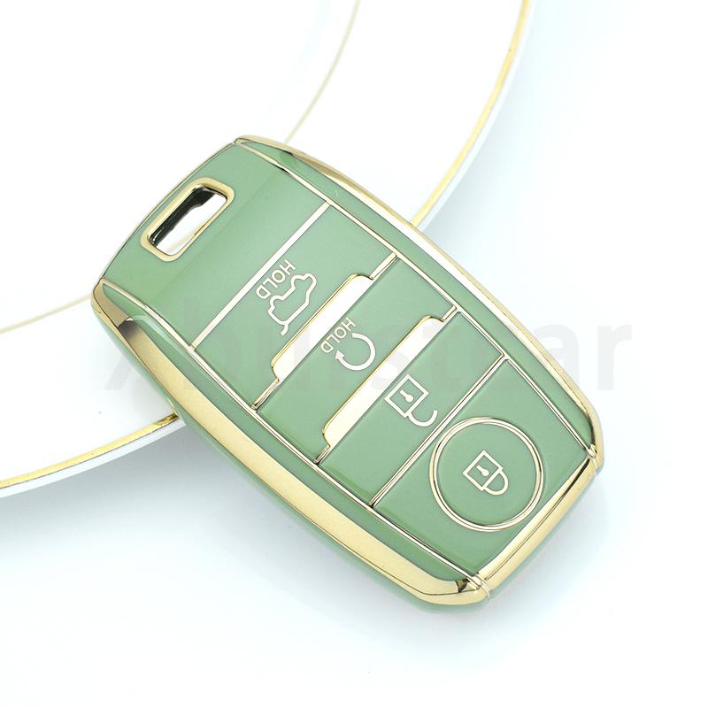3/4 Buttons Shell For Kia Picanto Sportage RIO 3 Cerato 4 Soul K5 Ceed Optima Seltos Sorento TPU Car Key Case Cover Accessories