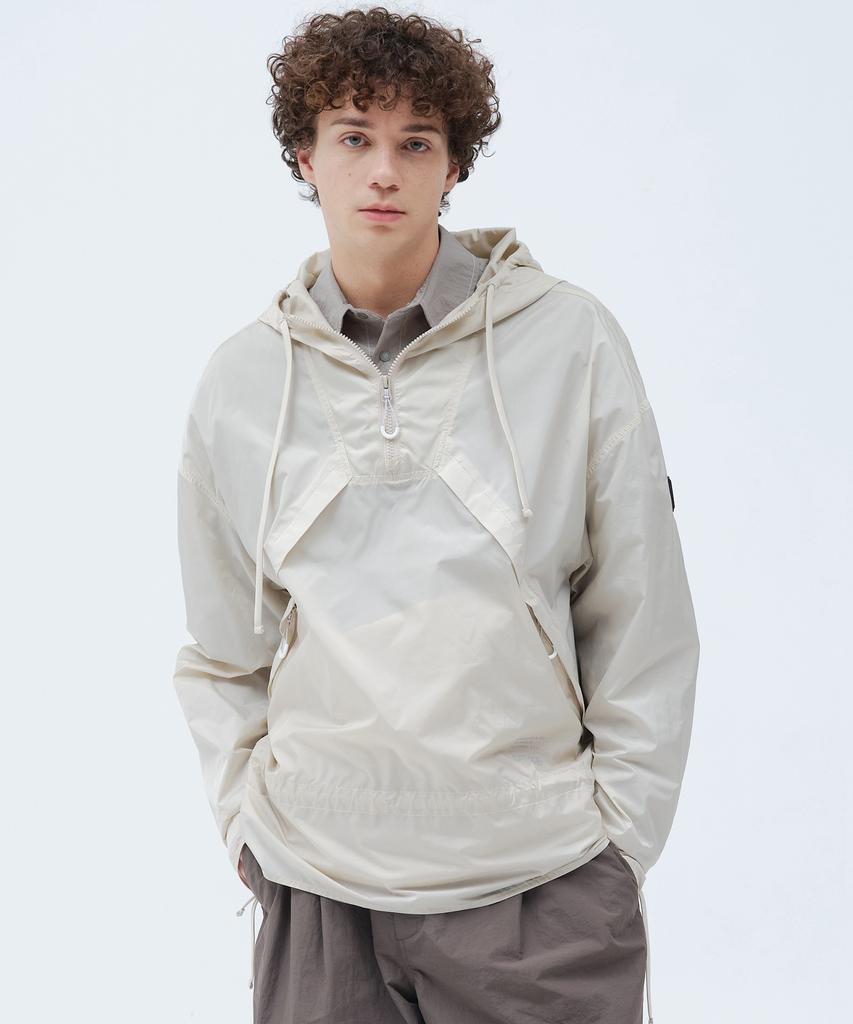 Outdoor Products Nylon Anorak Hood Jumper (Cream)